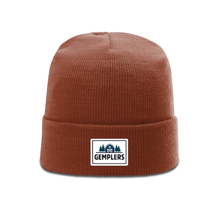 Knit Beanie, Rust